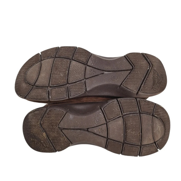 Dansko Women SZ 38/7.5 Eartha Brown Suede Slip-On Comfort Mules Clogs Shoes - Picture 14 of 15